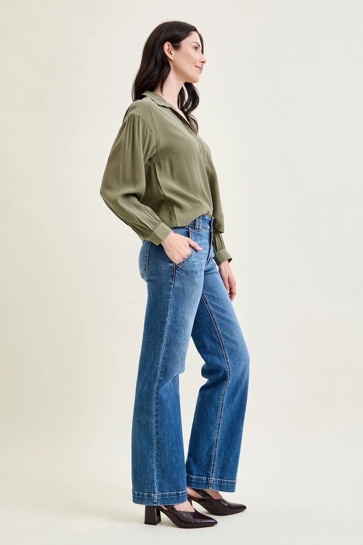 Penny Wide Denim Trouser